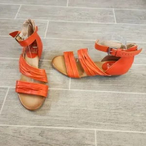 Miz Mooz Cassie Mandarin Leather Heeled Sandals