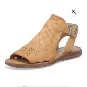 Miz Mooz Fifi Women's Sandals 7.5-8 EU 38 W Brown Wheat Leather