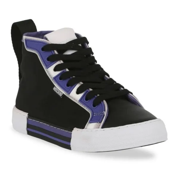 MOSCHINO Tri Tone High Top Sneakers