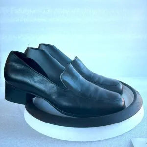 Munro Slip On Loafers 7.5W Women’s Wide Black Leather Comfort Square toe