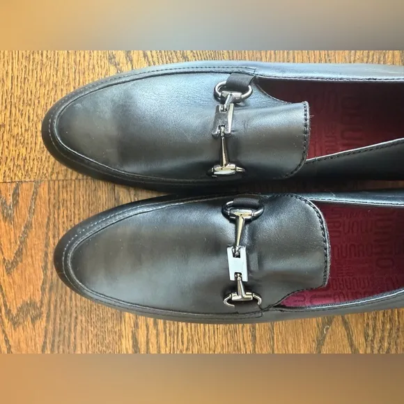 Munro Women's Harrison II Leather Pointy Toe Loafers SZ 7N
