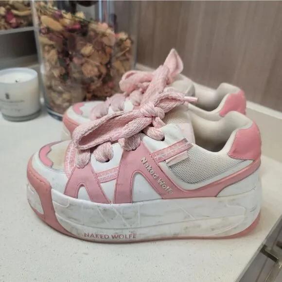 Naked Wolfe Slider Platform Sneakers Size 1p