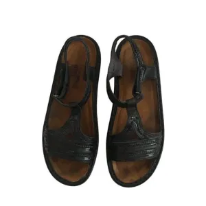 Naot black womens sandals size 38