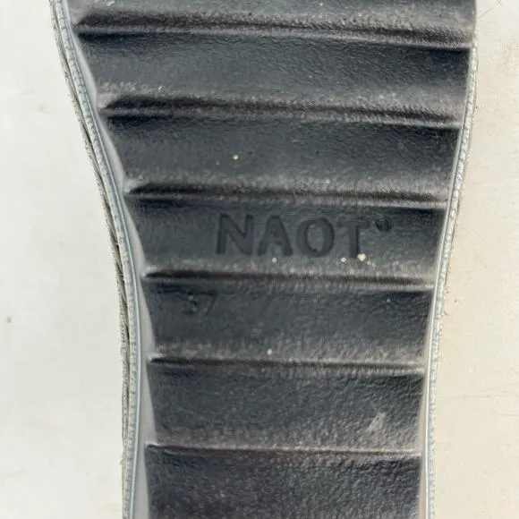 NAOT Celosia Slate Vintage Leather Sandals Women's Size 37 (US 6-6.5)