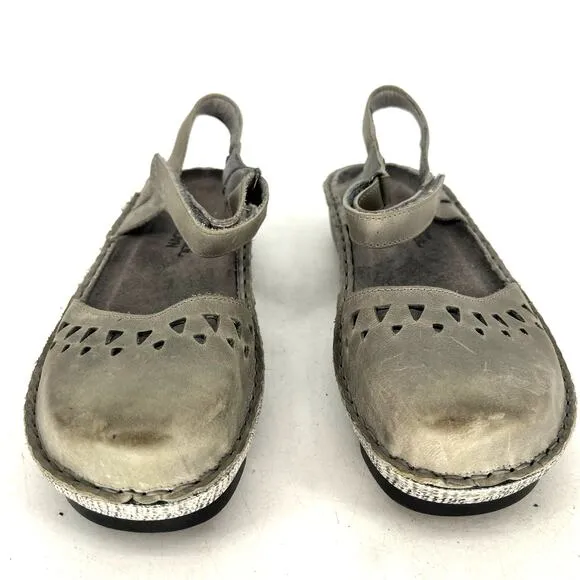 NAOT Celosia Slate Vintage Leather Sandals Women's Size 37 (US 6-6.5)