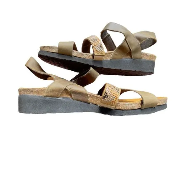 NAOT Gwyneth Leather Ankle Strap Sandals Shoes Size 39/8-8.5