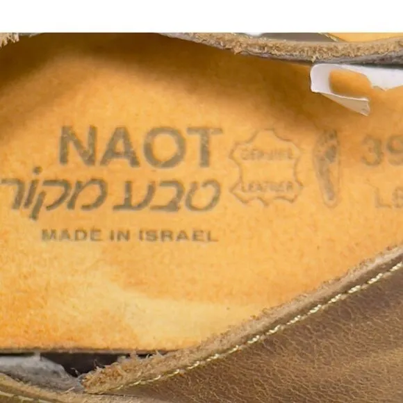 NAOT Gwyneth Leather Ankle Strap Sandals Shoes Size 39/8-8.5