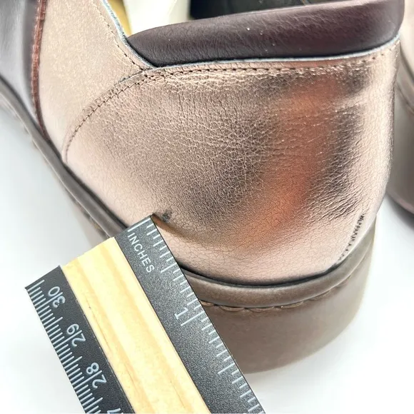 NAOT Womens 39 EU 8 - 8.5 US Lagoon Brown Leather Comfort Loafers Flats Shoes