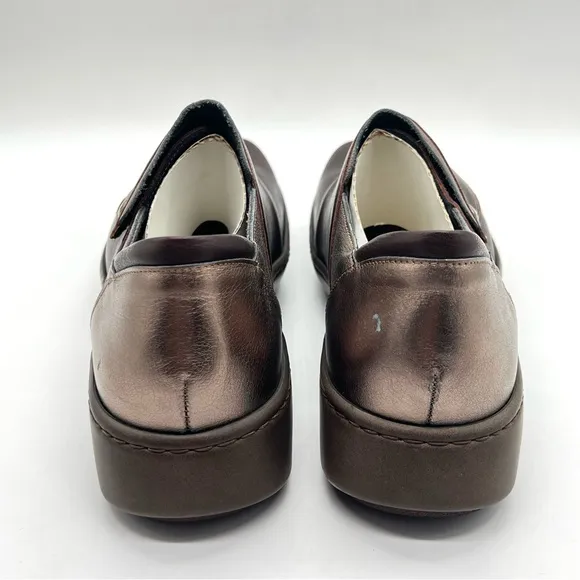 NAOT Womens 39 EU 8 - 8.5 US Lagoon Brown Leather Comfort Loafers Flats Shoes