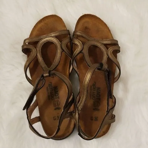 Naot cork and leather sandals