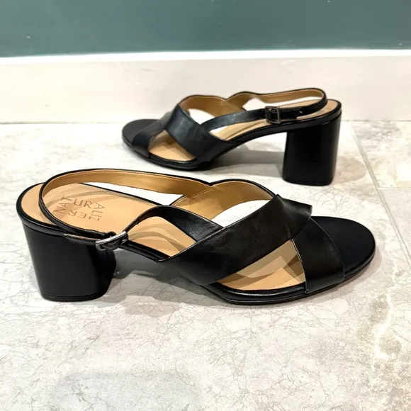 Naturalizer Azalea Slingback Heeled Sandal Block Heels strappy heels women’s 12W