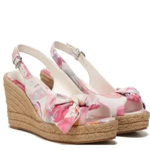Naturalizer Bettina Floral Fabric Espadrille Platform Wedge Sandals