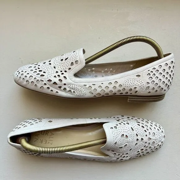 Naturalizer Eve Taupe Nude Leather Slip On Loafer Ballet Flats Dye Cut Women 10