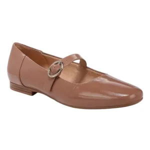 Naturalizer NWT Women’s Leather  KellyMary Jane Flat in Hazelnut Brown Sz 7W