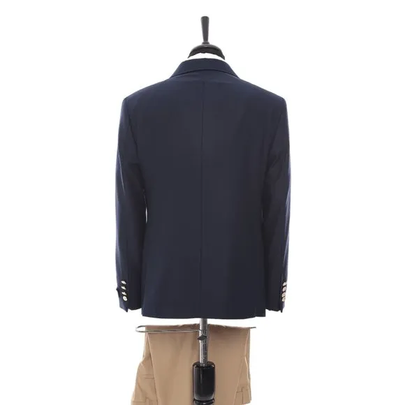 Navy and Cream Double Breasted Suit By Derman Suits