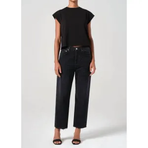 NEW AGOLDE 90's mid rise straight jeans in tar