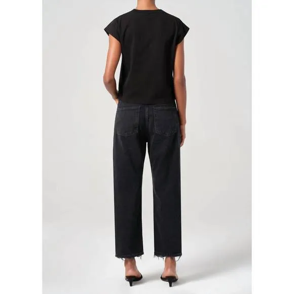 NEW AGOLDE 90's mid rise straight jeans in tar