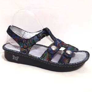 NEW Alegria Women's Kleo Adjustable Multi Straps Gladiator Leather Sandals EU 41
