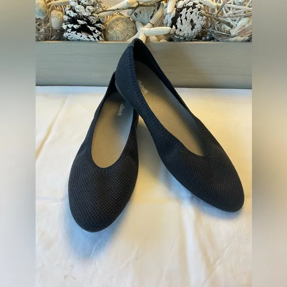 NEW ALLBIRDS TREE BREEZER NEW BLACK FLATS SIZE W 10.5