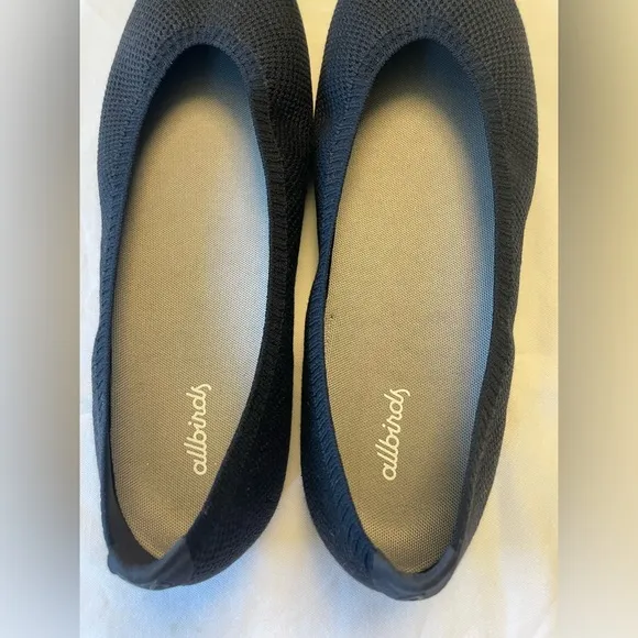 NEW ALLBIRDS TREE BREEZER NEW BLACK FLATS SIZE W 10.5