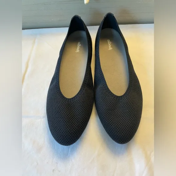 NEW ALLBIRDS TREE BREEZER NEW BLACK FLATS SIZE W 10.5