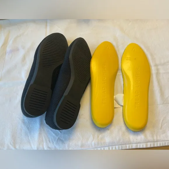 NEW ALLBIRDS TREE BREEZER NEW BLACK FLATS SIZE W 10.5