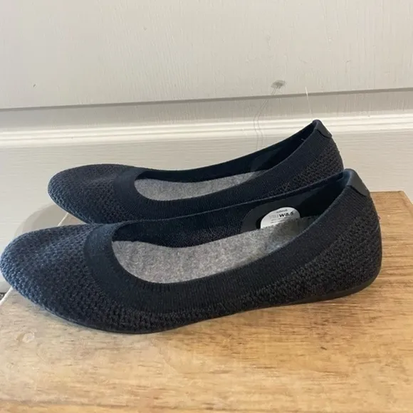 NEW ALLBIRDS Tree Breezers Black Ballet Flats