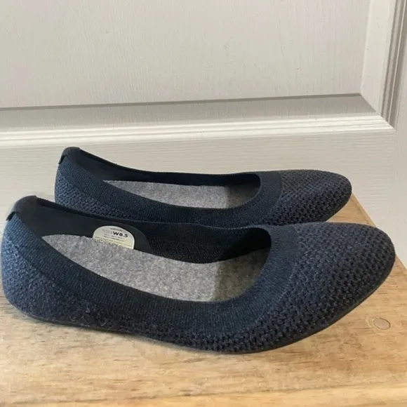 NEW ALLBIRDS Tree Breezers Black Ballet Flats