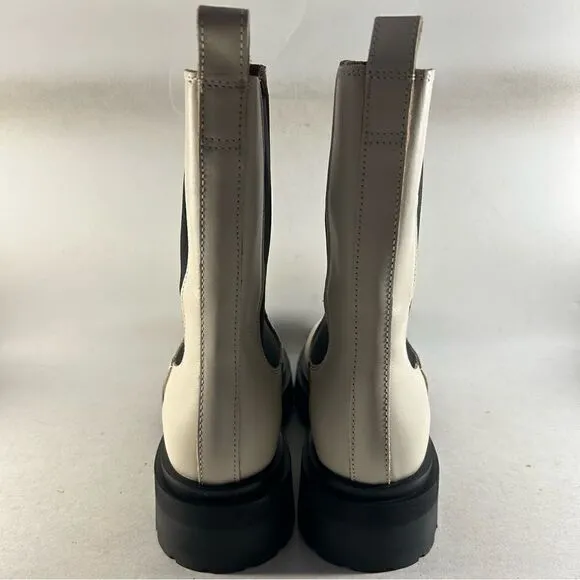 NEW &amp; Other Stories Women’s Leather Pull On Boots Beige Size EU 36 US 5