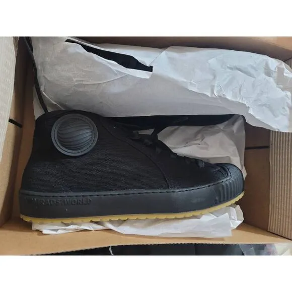 New Anthropologie Komrads Partizan Black Sneakers - Size 6.5