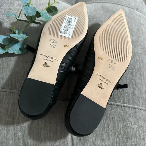 New Antonio Melanix Jennifer Sumko Lyssa Lou Leather Studded Mary Jane Flats