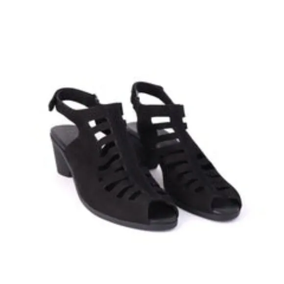 NEW ARCHE Womens Soexor Sandals Cushion Hook &amp; Loop Block Heel Ankle Strap