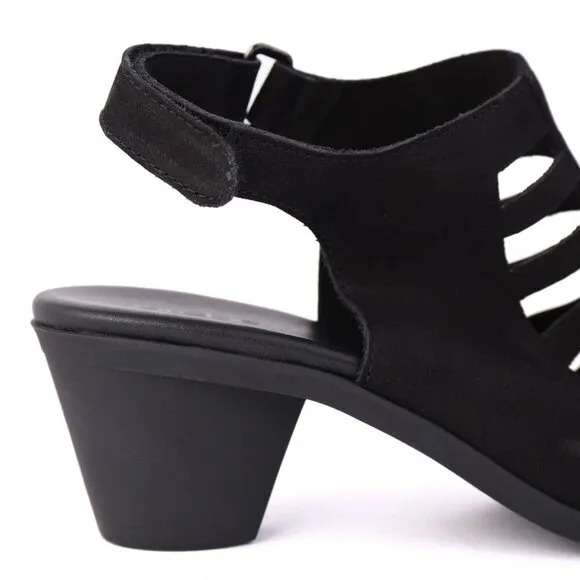 NEW ARCHE Womens Soexor Sandals Cushion Hook &amp; Loop Block Heel Ankle Strap