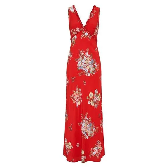 NEW AUGUSTE THE LABEL yolanda maxi dress in amoure floral