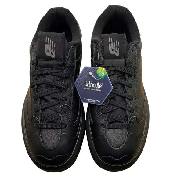 New Balance CT302 Leather Sneakers Youth Boy's-Girl's Size 7.5/Women’s 9 Black