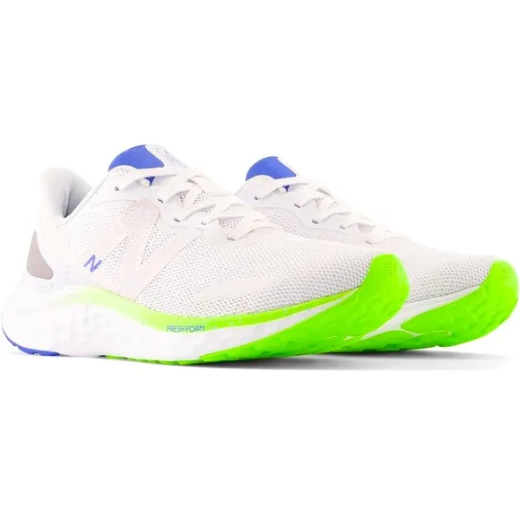 New Balance Fresh Foam Arishi v4 'White Pixel Green Womens Running Shoe Sz 8