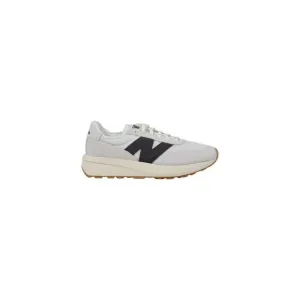 New Balance Leather Lace-Up Sneakers with Rubber Sole Men White Lace Ups
