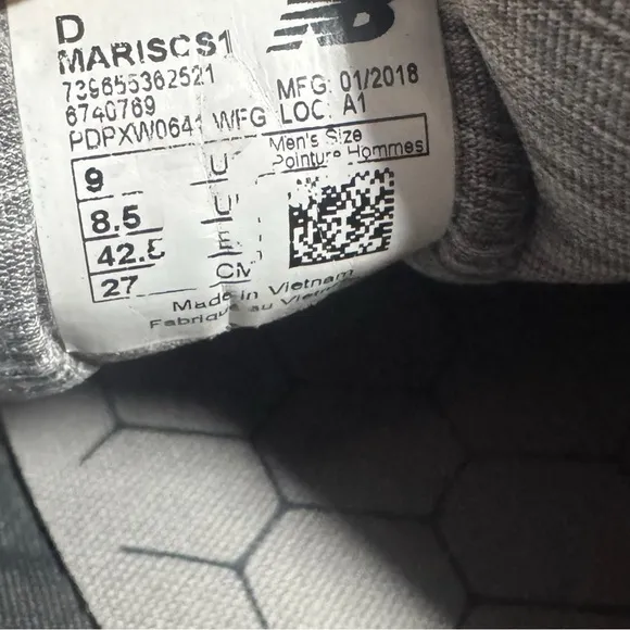 New Balance Mens Sz 9 Course Low-Top Grey Running Fresh Foam Athletic Gym Shoe