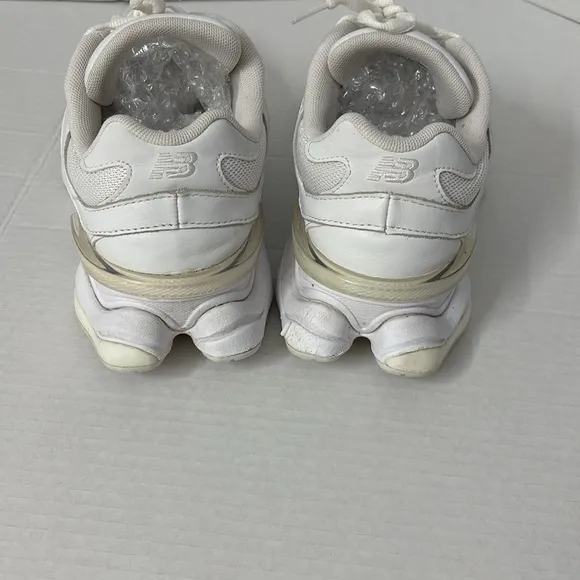 New Balance White Sneakers with Cushioned Sole and Mesh Upper