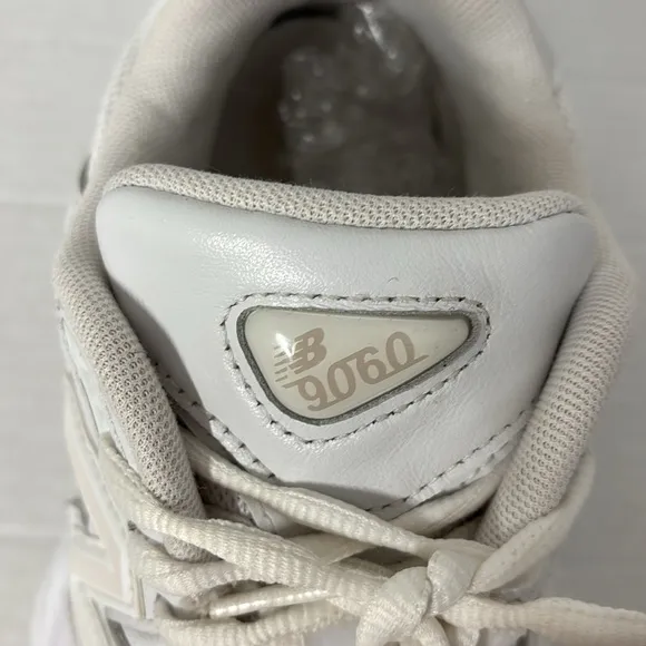 New Balance White Sneakers with Cushioned Sole and Mesh Upper
