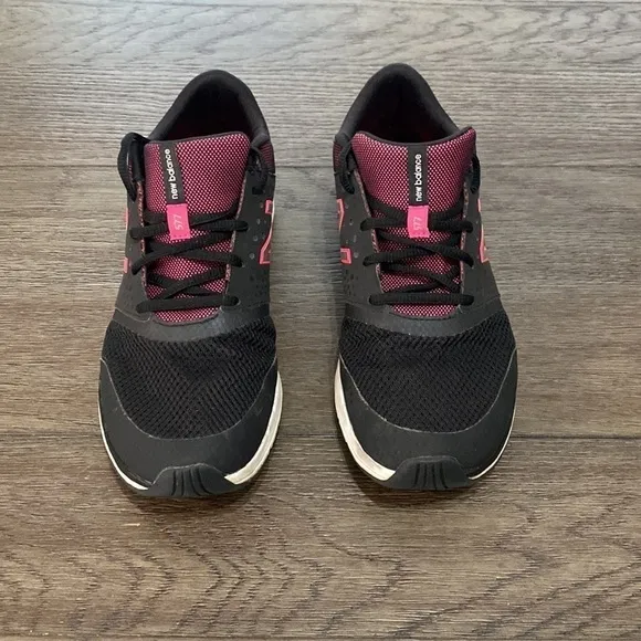 New Balance Women's 577 Memory Sole Black Pink Training Sneakers | Size 9.5