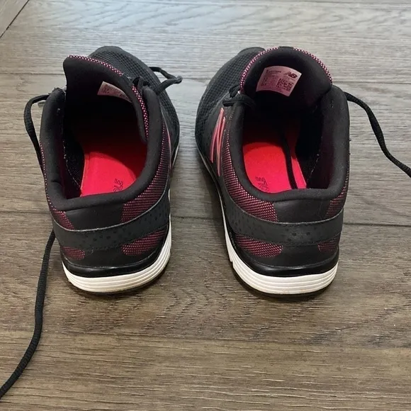 New Balance Women's 577 Memory Sole Black Pink Training Sneakers | Size 9.5