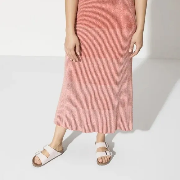 new Birkenstock Arizona Birko-Flor Double Strap Sandals  in Light Rose