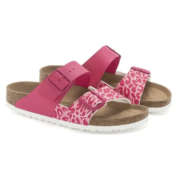NEW BIRKENSTOCK Made In Germany Arizona Split Sandals Candy Pink for women 763tn