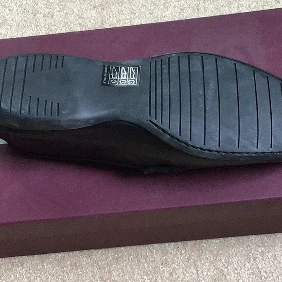 New Bruno Magli Black Leather Penny Loafers new