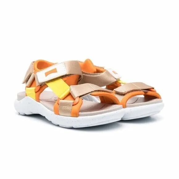 New Camper Wous Slingback Sandal ORANGE MULTI Sandals Kids Size 32 EU 1 US‎