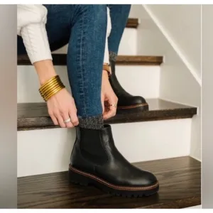 NEW Caslon Miller chelsea boots black pull on Size 13
