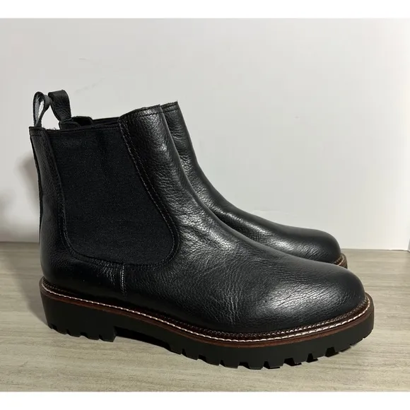NEW Caslon Miller chelsea boots black pull on Size 13
