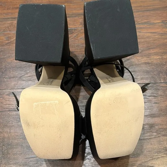 NEW! Circus NY by Sam Edelman Black Mari Strappy Platform Sandal - Size 8.5