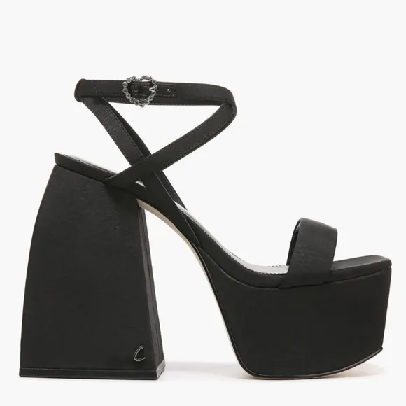 NEW! Circus NY by Sam Edelman Black Mari Strappy Platform Sandal - Size 8.5
